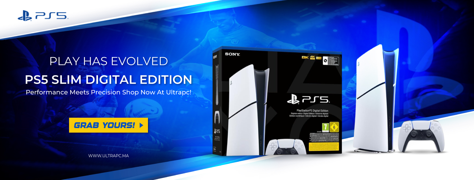 Sony PlayStation 5 Slim Digital Edition BANNER, SONY, ULTRAPC.MA